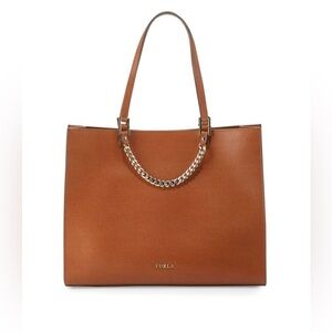 Furla saffiano leather tote bag